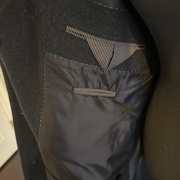 Hart Schaffner Marx - Mens Wool Cashmere Overcoat - Picture 8 of 11